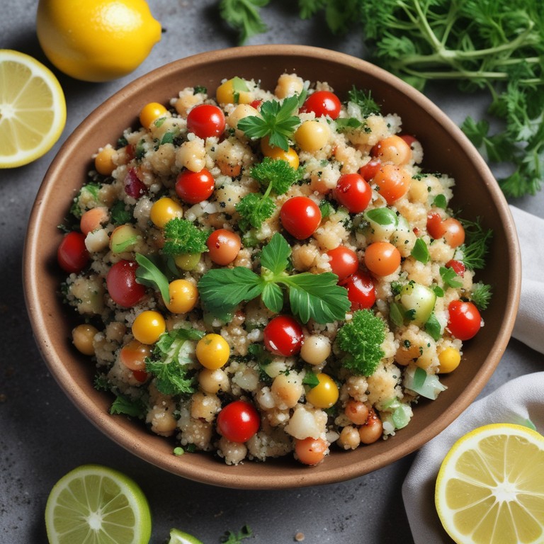 Summer Quinoa Salad with Lemon Herb Dressing