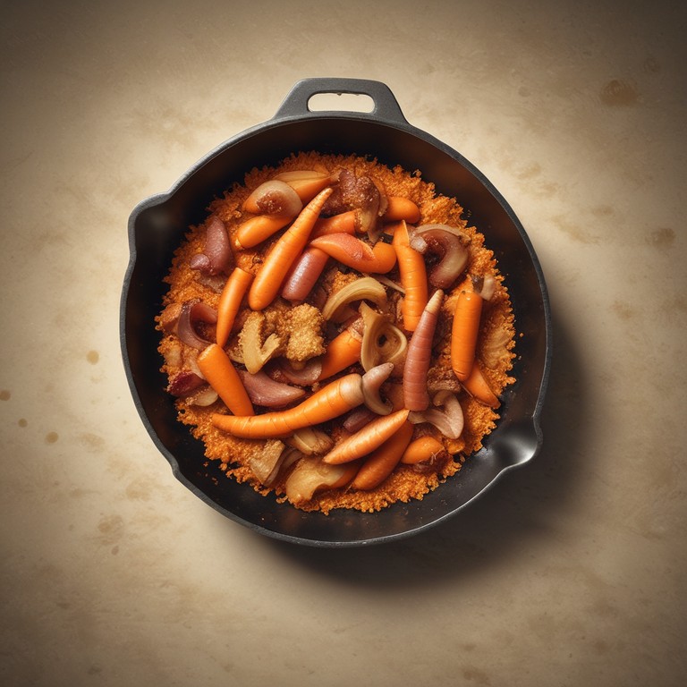 Cenoura Frita com Bacon Crocante