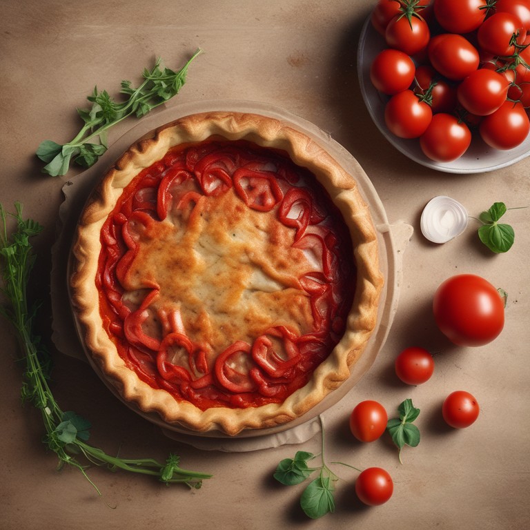 Torta de Tomate e Cebola