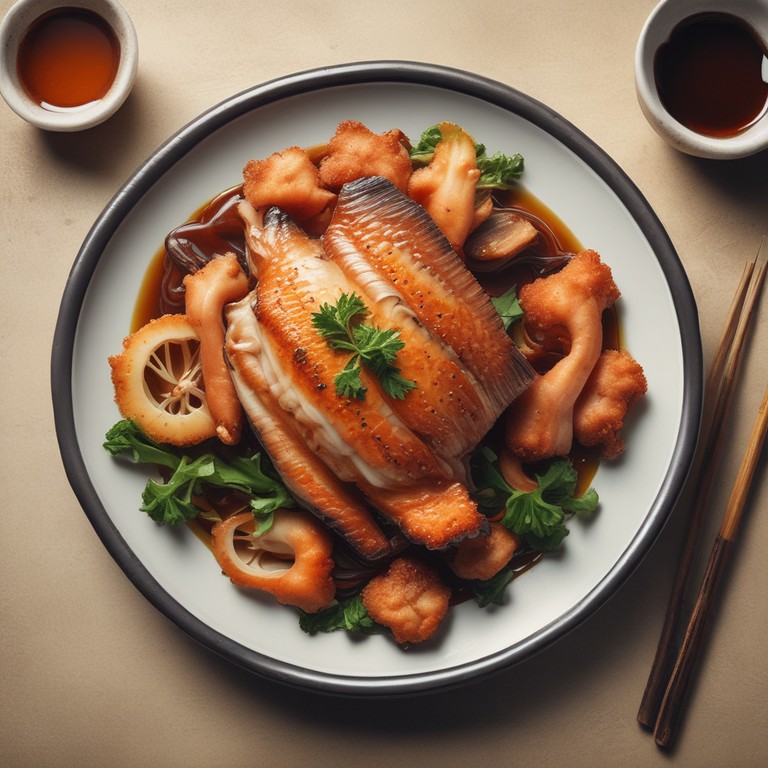 Knusprig gebratener chinesischer Fisch