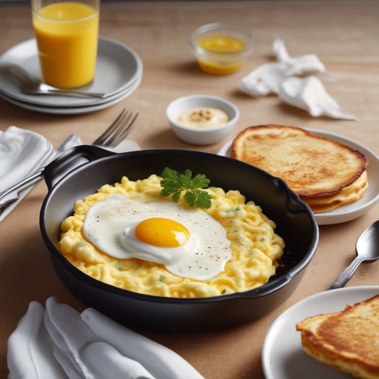 Tortitas de Huevos con Queso Crema