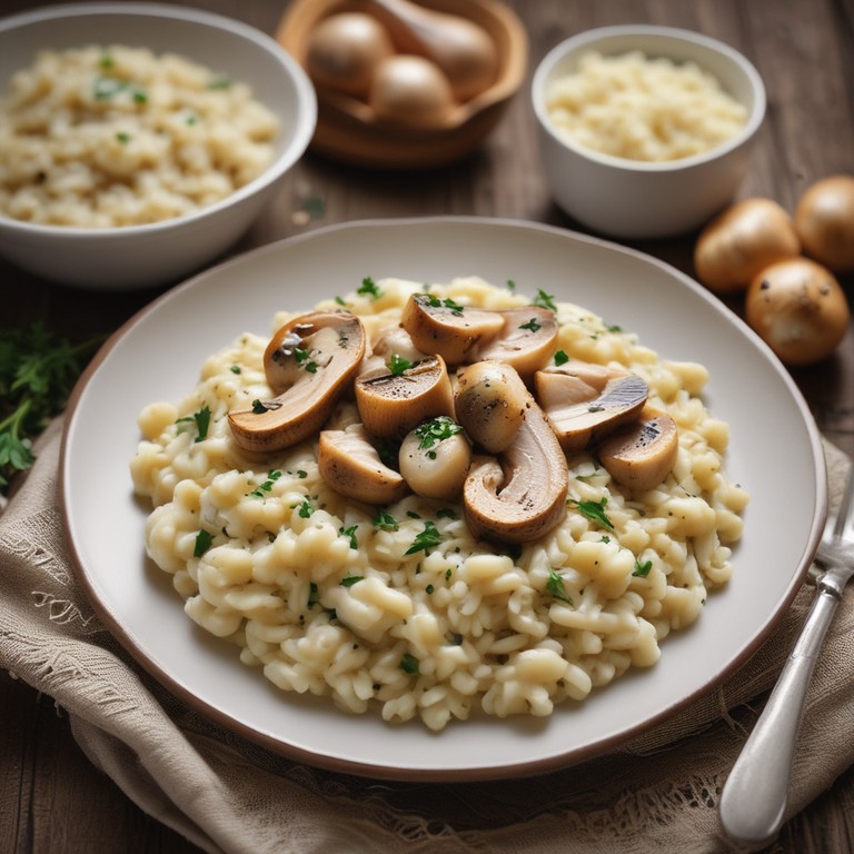 Creamy Chicken and Mushroom Risotto