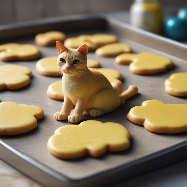 Yellow Cat Sugar Cookies