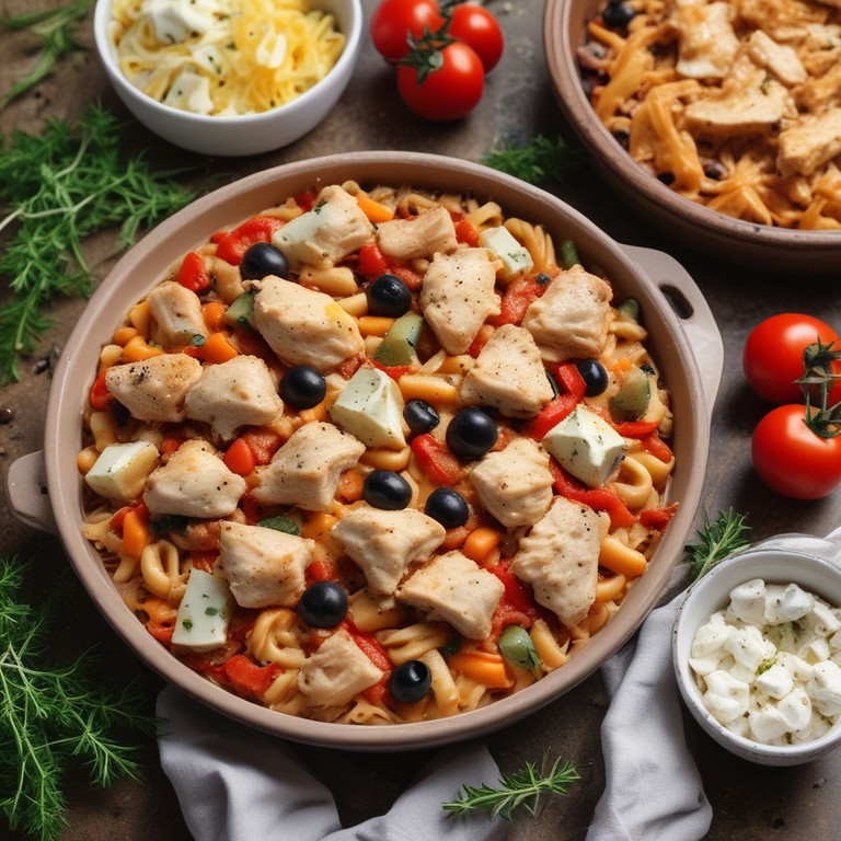 Mediterranean Chicken Thigh Pasta Bake Mr. Cook