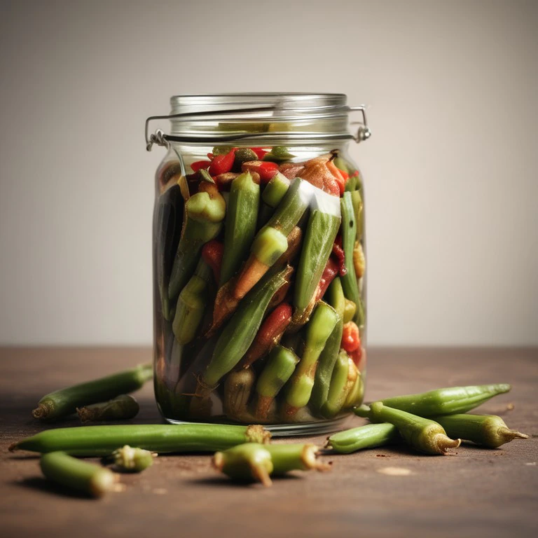 Spicy Pickled Okra Delight