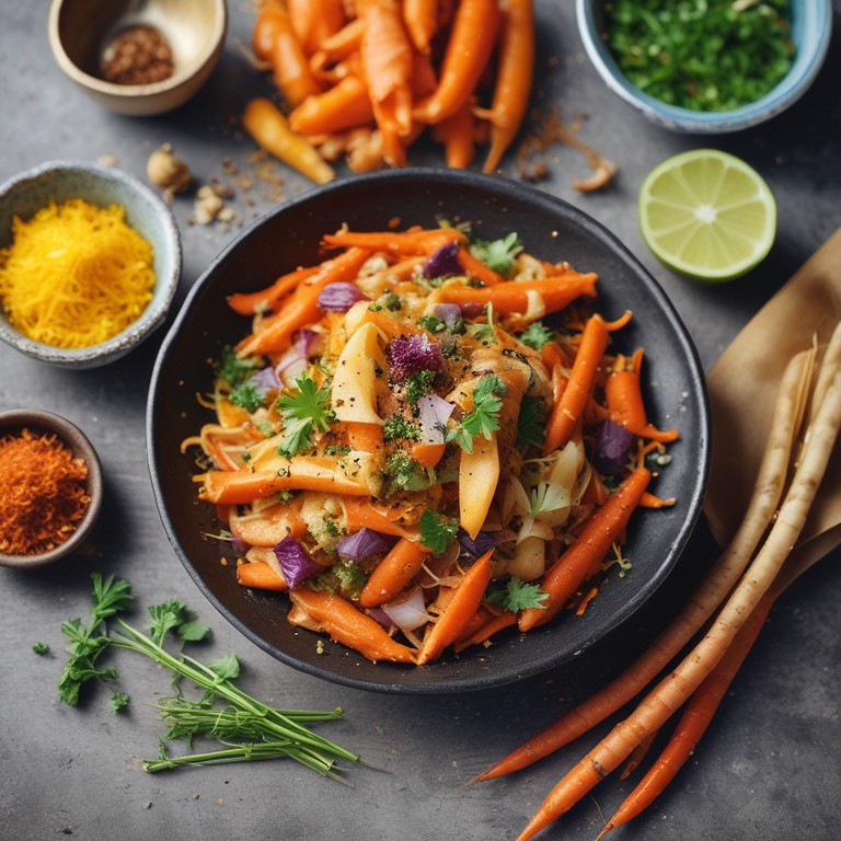 Parmesan Carrot Stir-Fry with Indian Spices