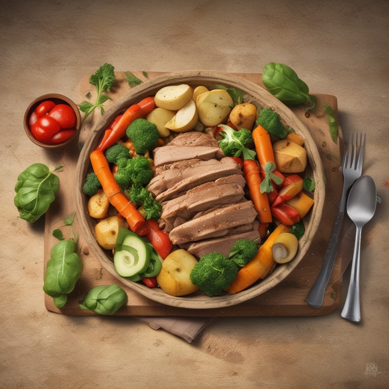 Plato Fuerte Boliviano de Cerdo con Papas y Vegetales