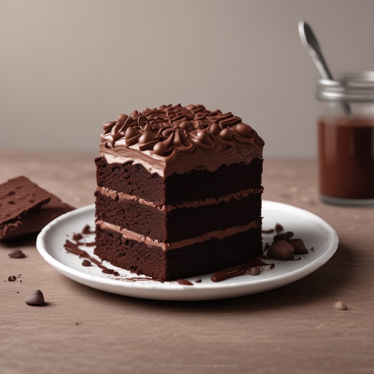 Bolo de Chocolate com Cobertura de Brigadeiro