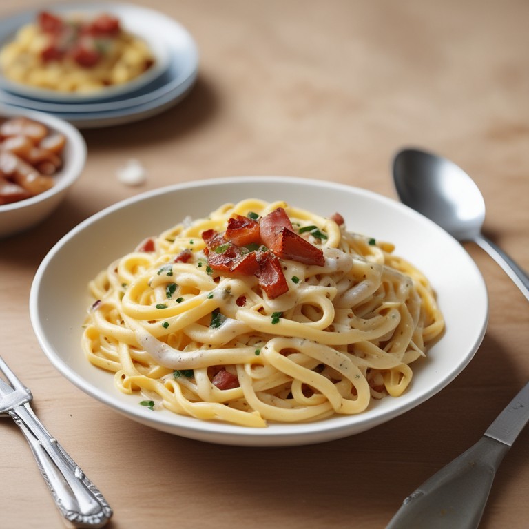 Pasta Carbonara para 1 Persona