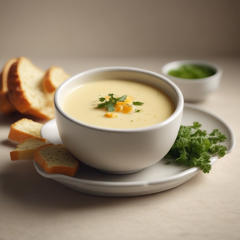 Sopa Cremosa de Batata com Queijo