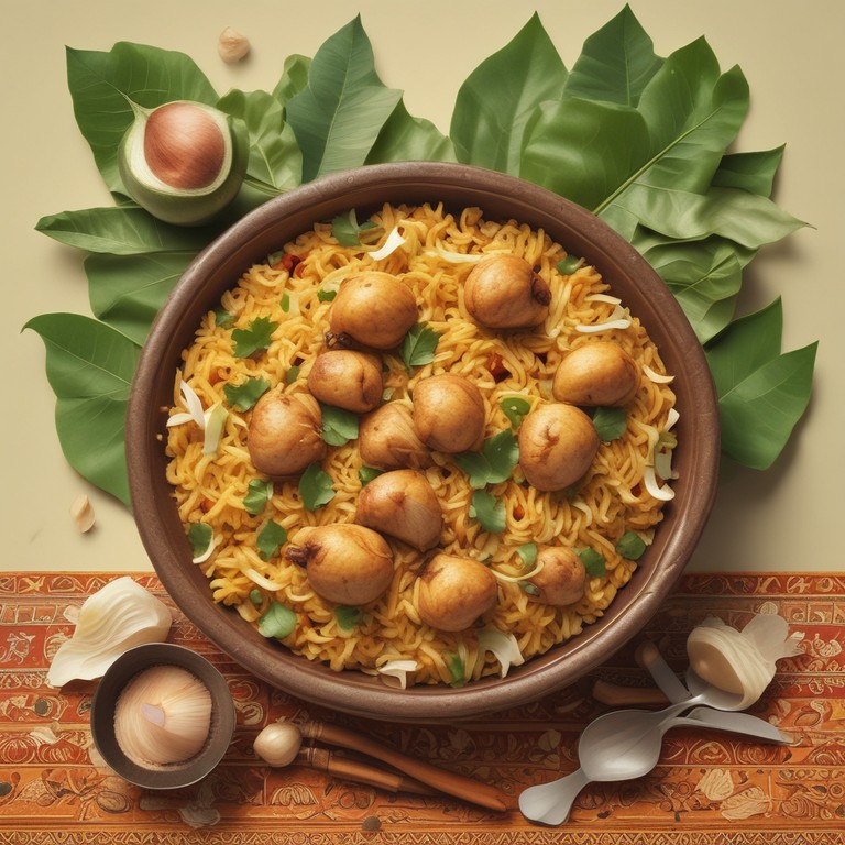Flavorful Biryani Rice with Ginger-Garlic Paste