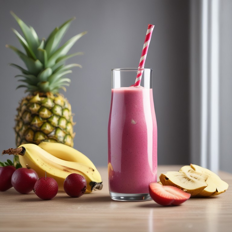 Batido de Frutas con Leche de Almendra