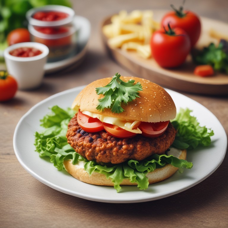 Hamburguesa de Frijoles Charros