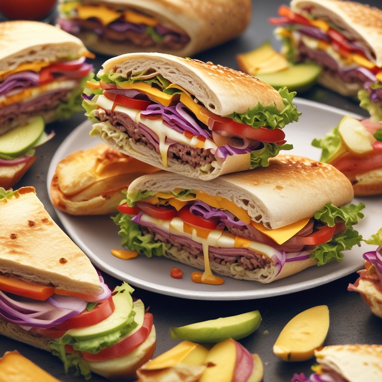 Wrap Burger au Facon