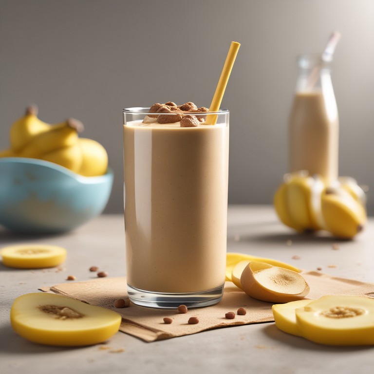 Smoothie Proteico de Aveia e Banana
