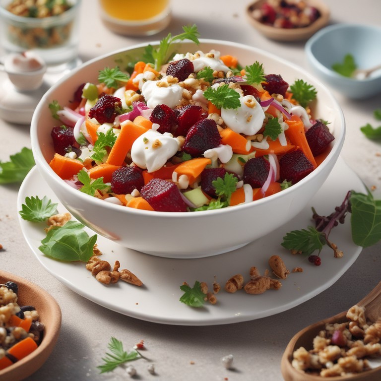 Skin Glow Salad with Carrot and Beetroot