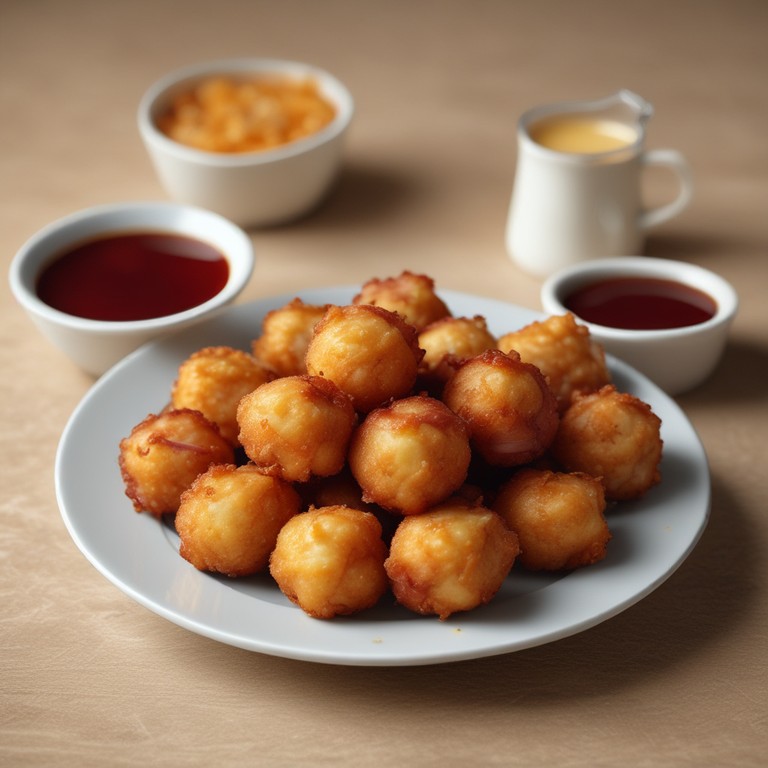 Cheddar and Bacon Fried Cheese Balls