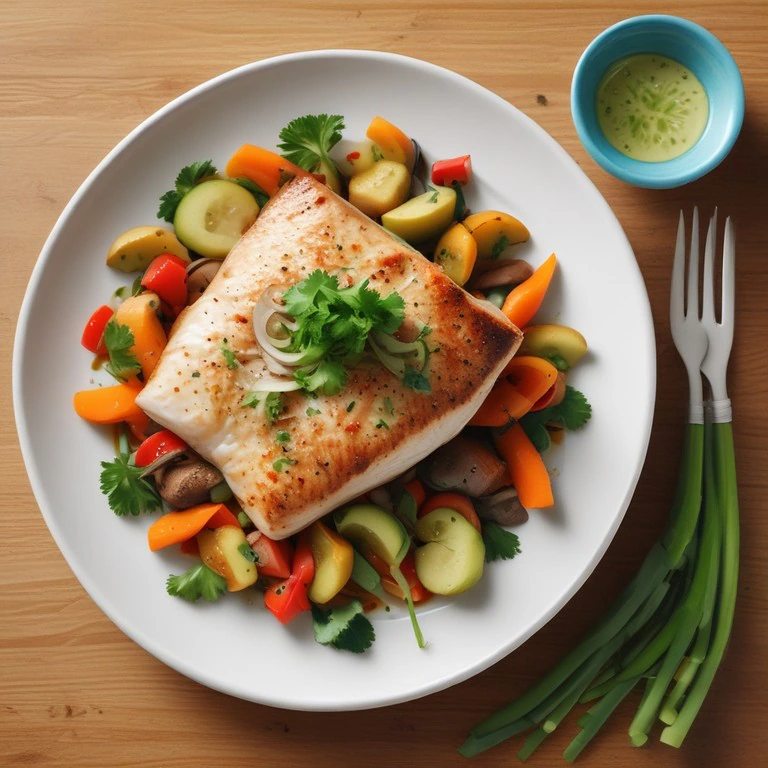 Poisson Façon Asiatique avec Légumes