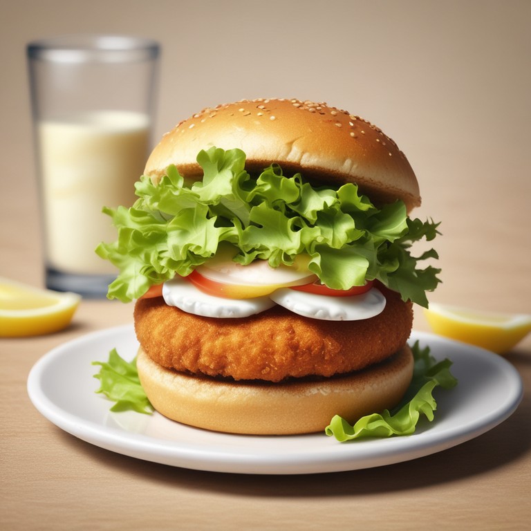 Burger de Poisson avec Poisson Pané