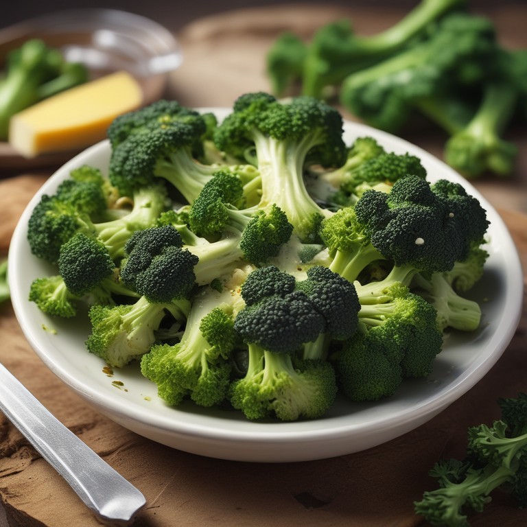 Brócoli al Horno con Queso y Hierbas