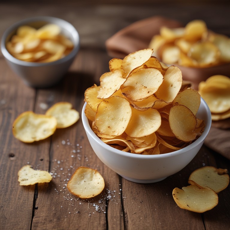 Chips de Pommes de Terre à la Fleur de Sel au Thermomix