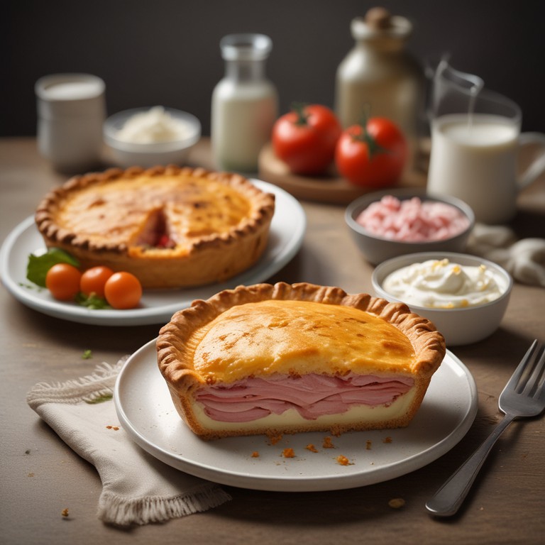 Torta de Presunto e Queijo