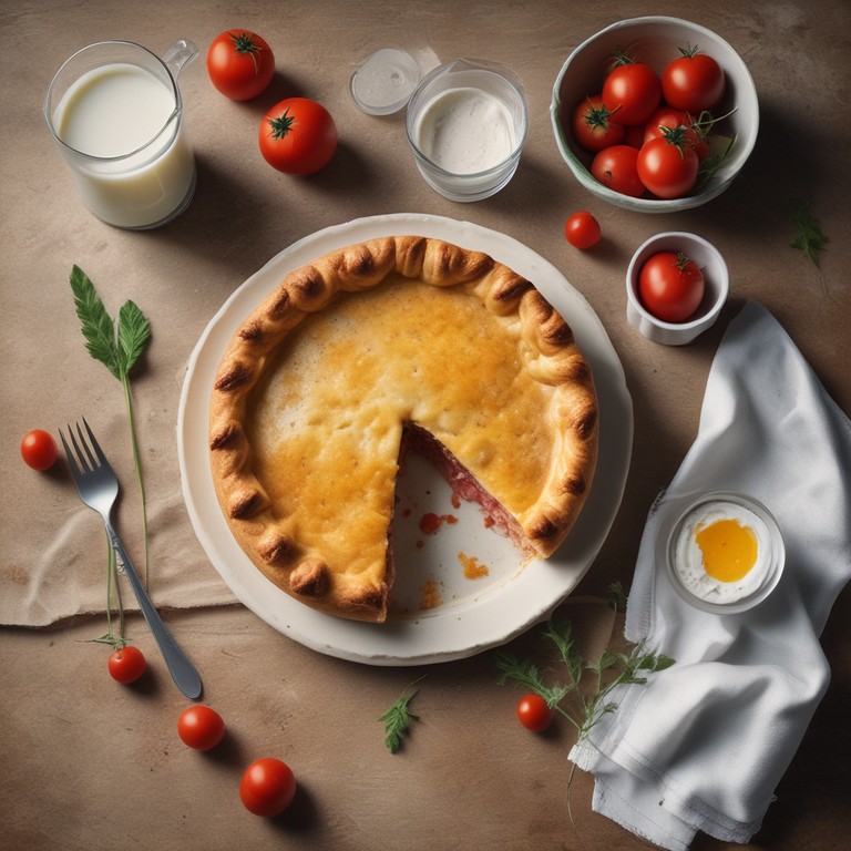 Torta de Presunto e Queijo