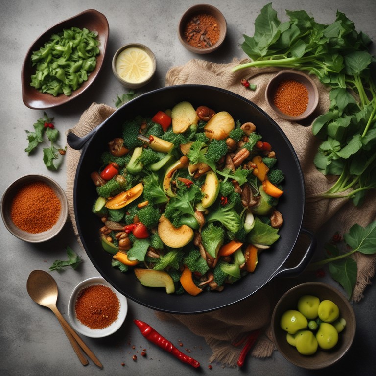 Spicy Ivy Gourd Stir-Fry