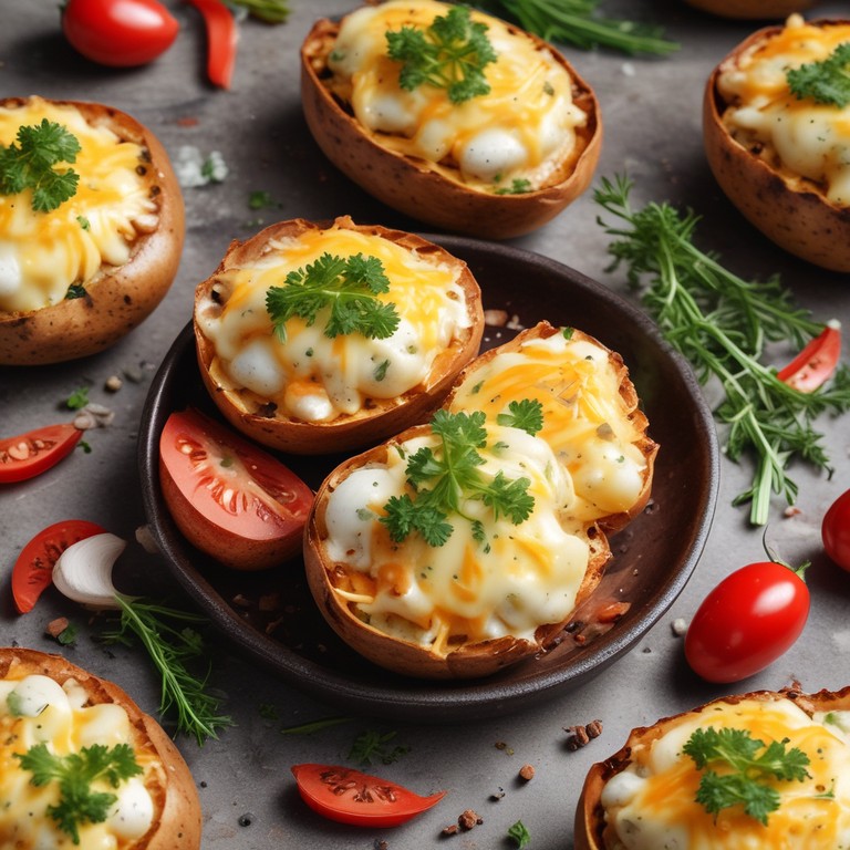 Cheesy Stuffed Baked Potatoes