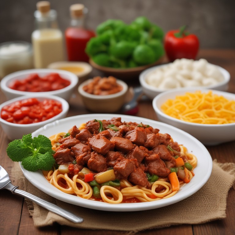 Salsa de Carne con Vegetales sin Zanahoria