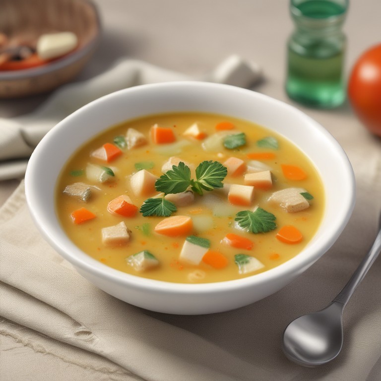 Легкий овощной суп без картошки