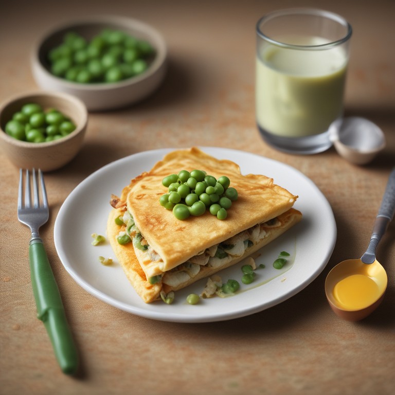 Tortilla de Harina de Arveja con Papas