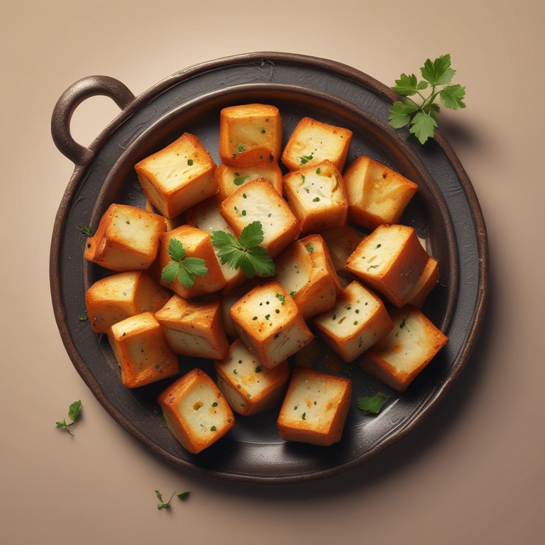 Crispy Paneer and Potato Snacks