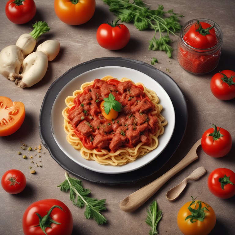 Hackfleisch-Nudelauflauf mit Tomaten und Zwiebeln
