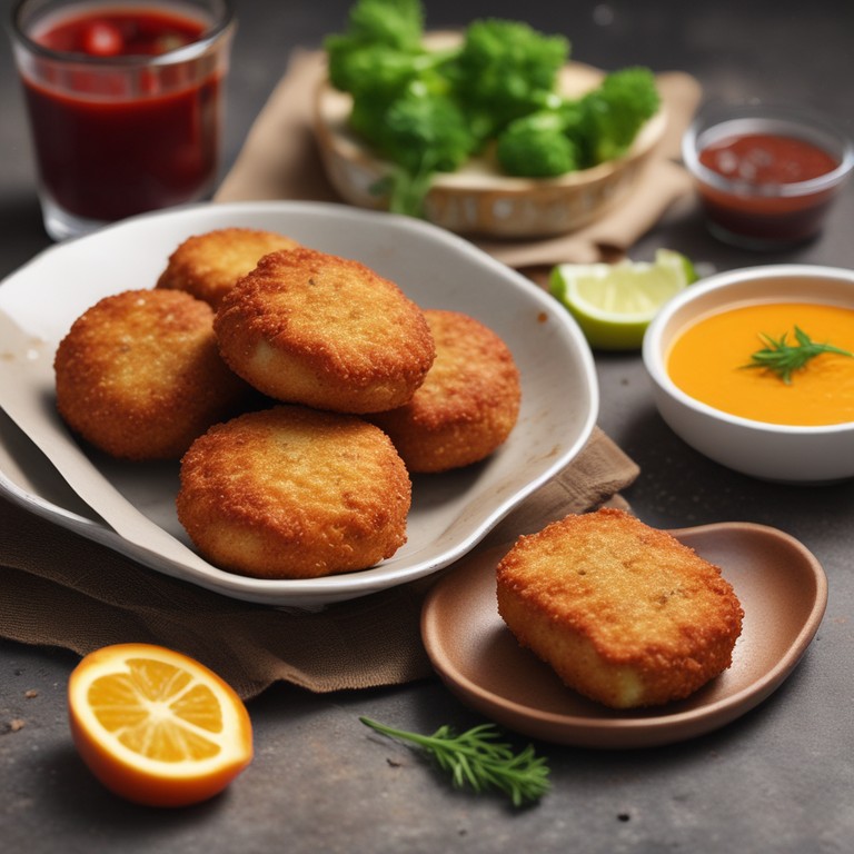 Croquettes de Barbecue à la Farine et aux Œufs