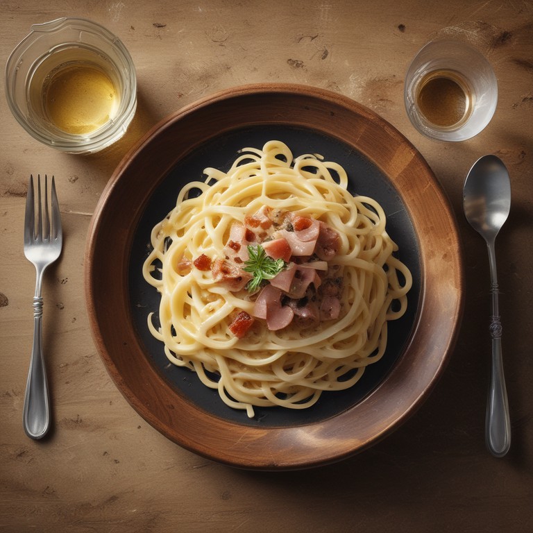 Véritables Pâtes Carbonara à l'Italienne avec Guanciale et Pecorino