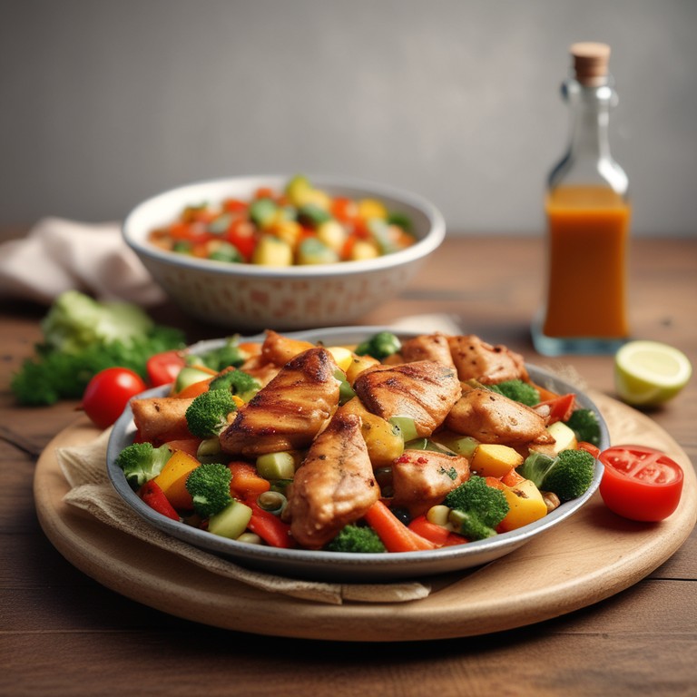 Pollo con Vegetales al Estilo Sudamericano