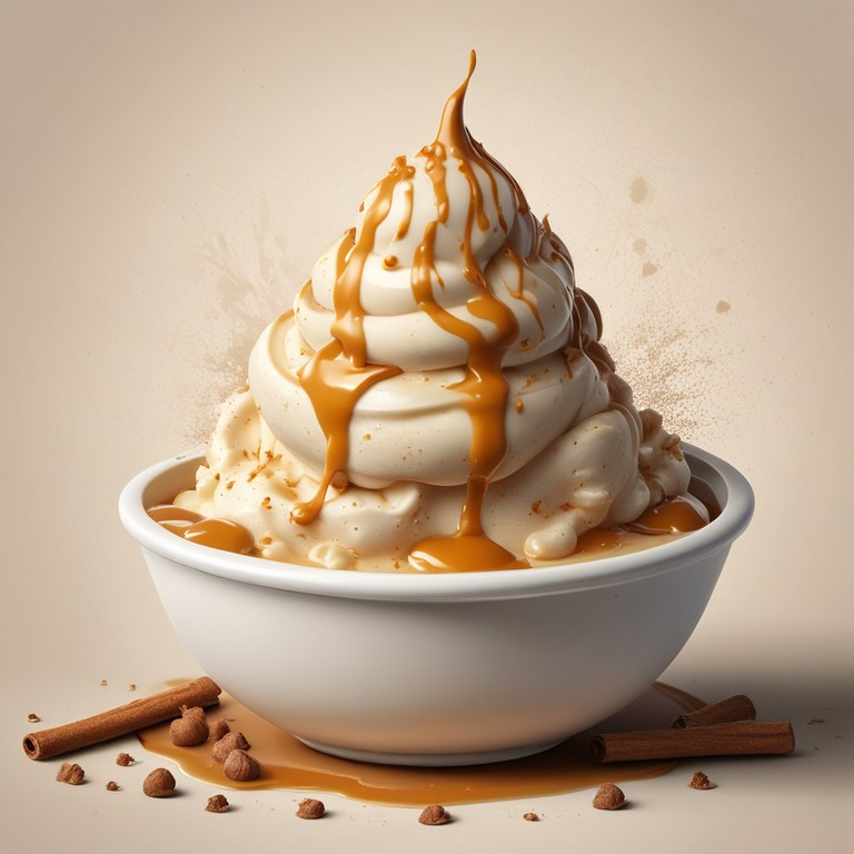 Caramel Vodka Infused Cinnamon Ice Cream
