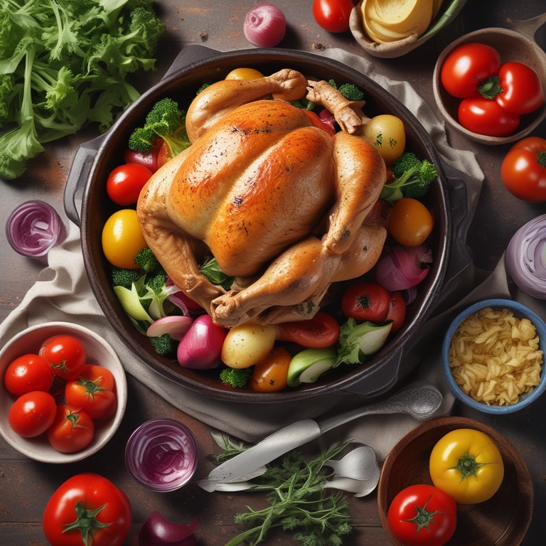 Frango Assado com Legumes