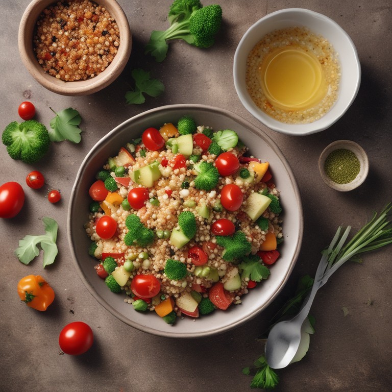 Salade de Quinoa aux Légumes Croquants