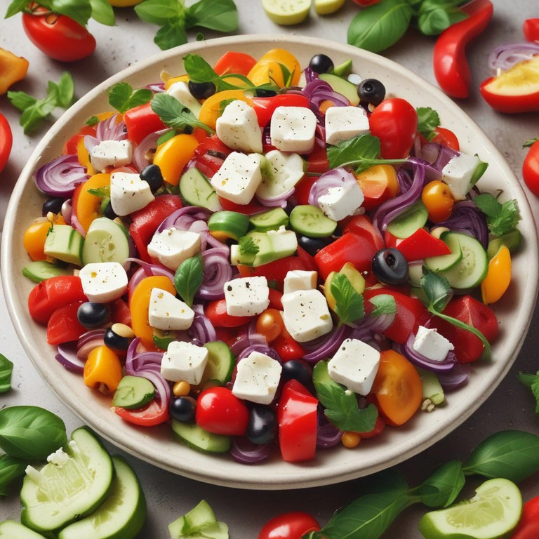 Salade Fraîche aux Légumes d'Été et Protéines