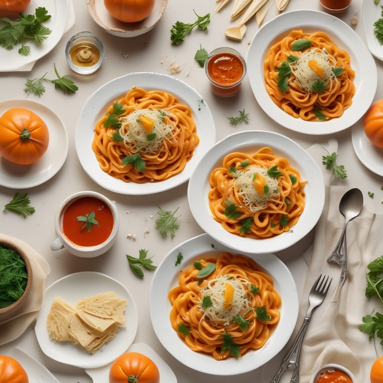 Creamy Pumpkin Pasta with Gochujang Sauce