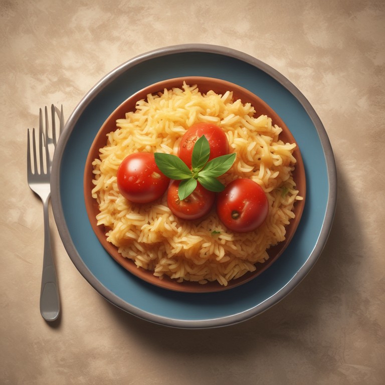 Savory Tomato Rice with Onion and Potato