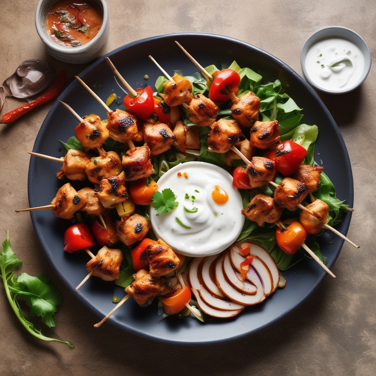 Spicy Mediterranean Chicken Skewers