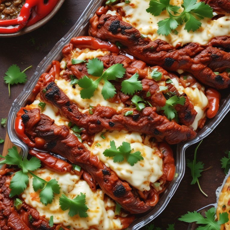 Stuffed Ancho Chiles with Savory Beef and Cheese Filling