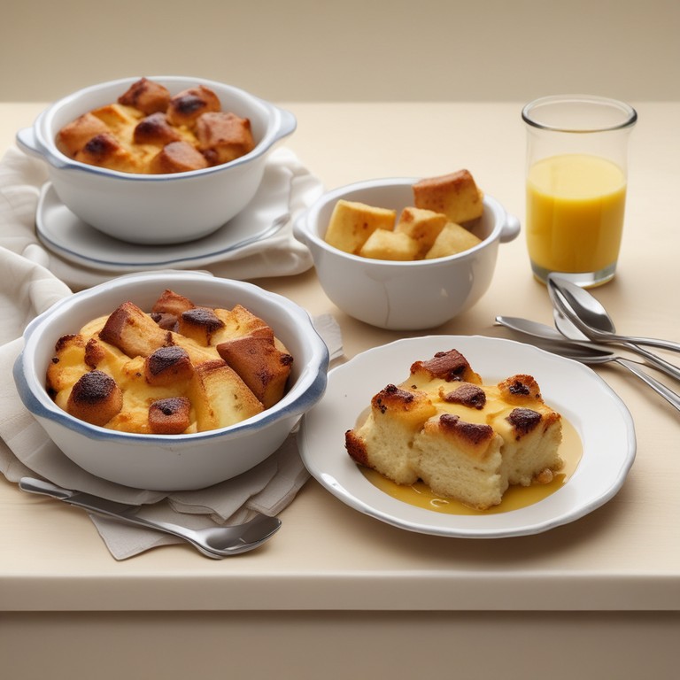 Stovetop Bread Pudding with Custard