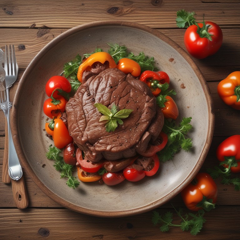 Рецепт сочной говядины с овощами в духовке | Меню недели