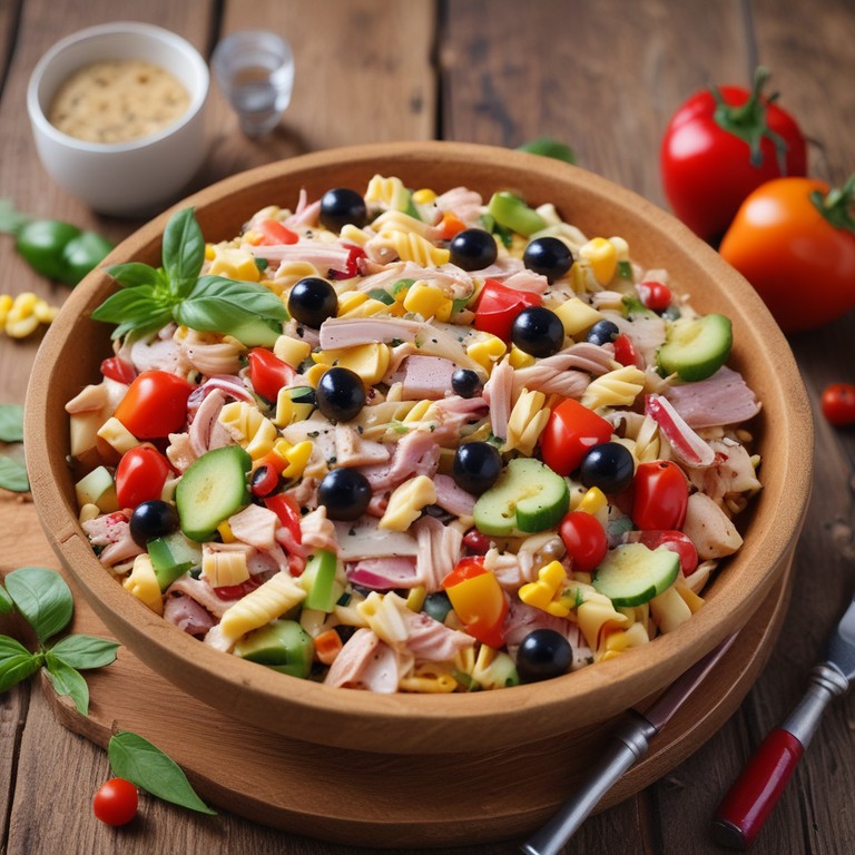 Salade de Pâtes au Thon et Légumes Croquants