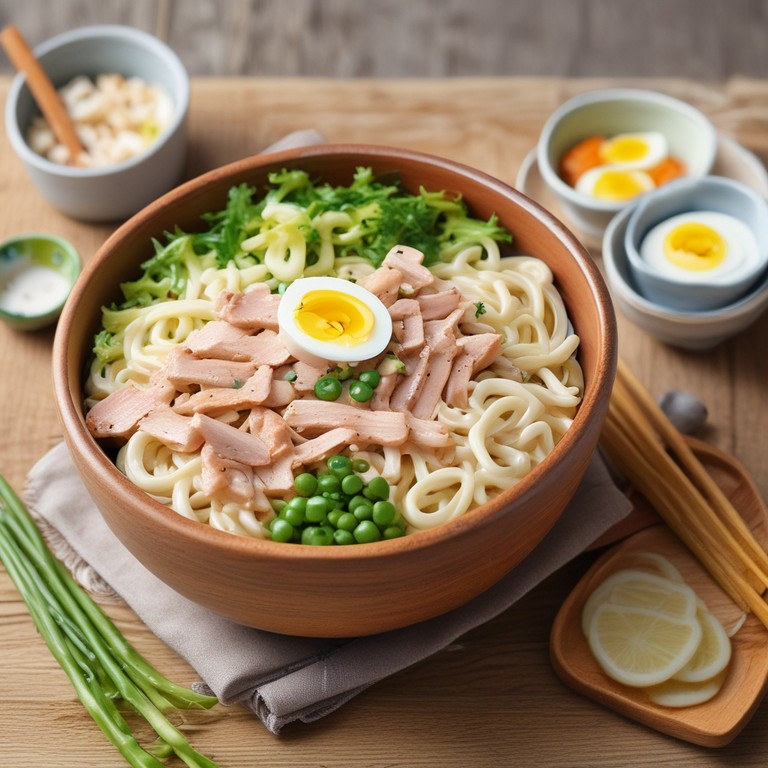 Creamy Tuna Udon Salad