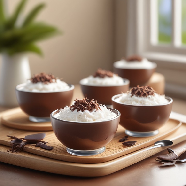 Yogur de Coco y Chocolate con Azúcar Moreno